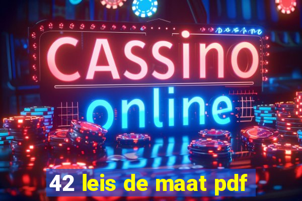 42 leis de maat pdf